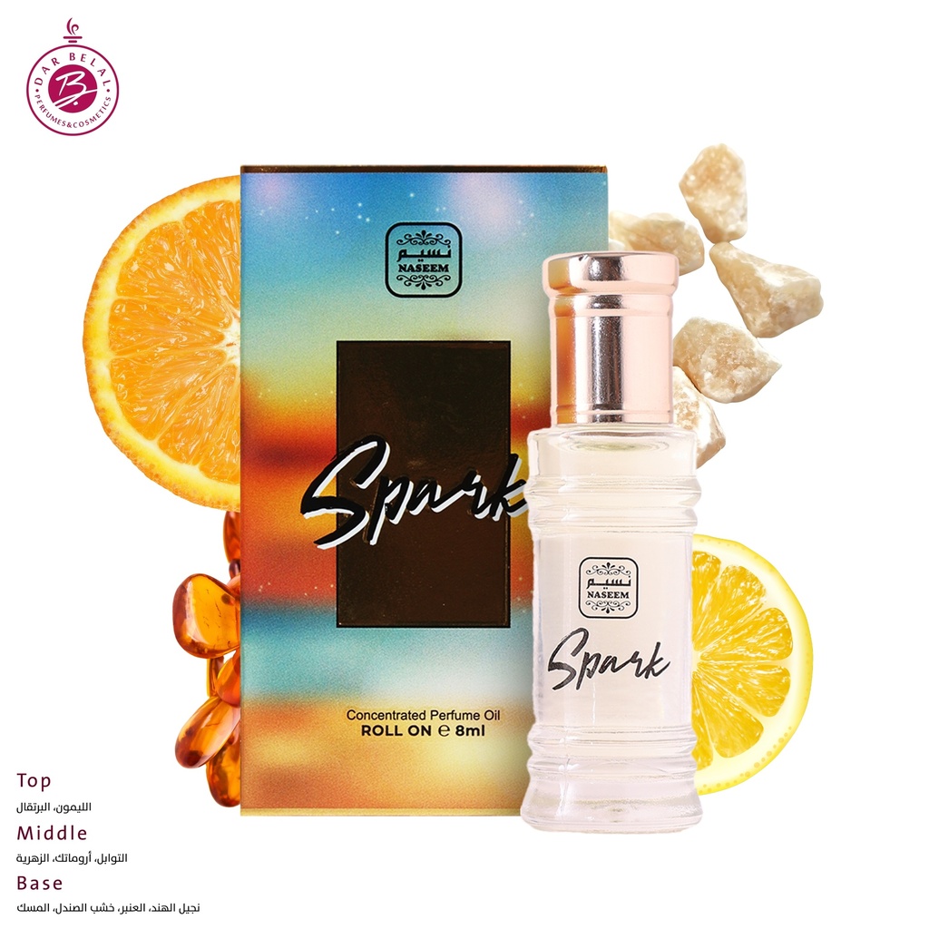سبارك عطر زيتي رول اون  8 مل -  من نسيم
