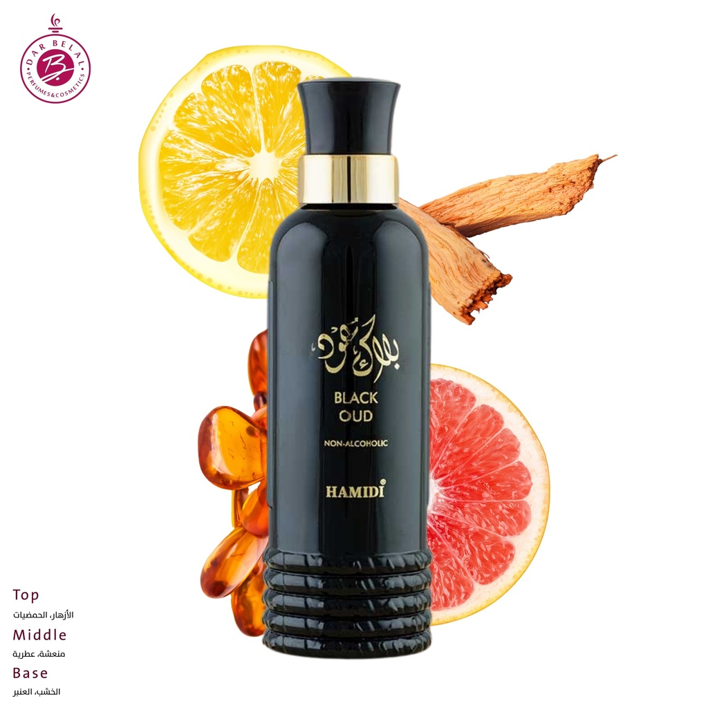 بلاك عود عطر بدون كحول  100 مل - كلرز كولكشن من حامدي