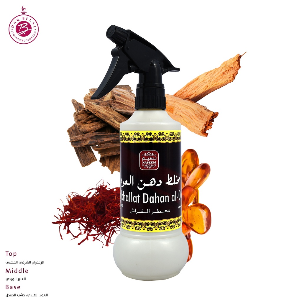 مخلط دهن العود معطر للمنزل بدون كحول  500 مل - ستاندرد كولكشن من نسيم