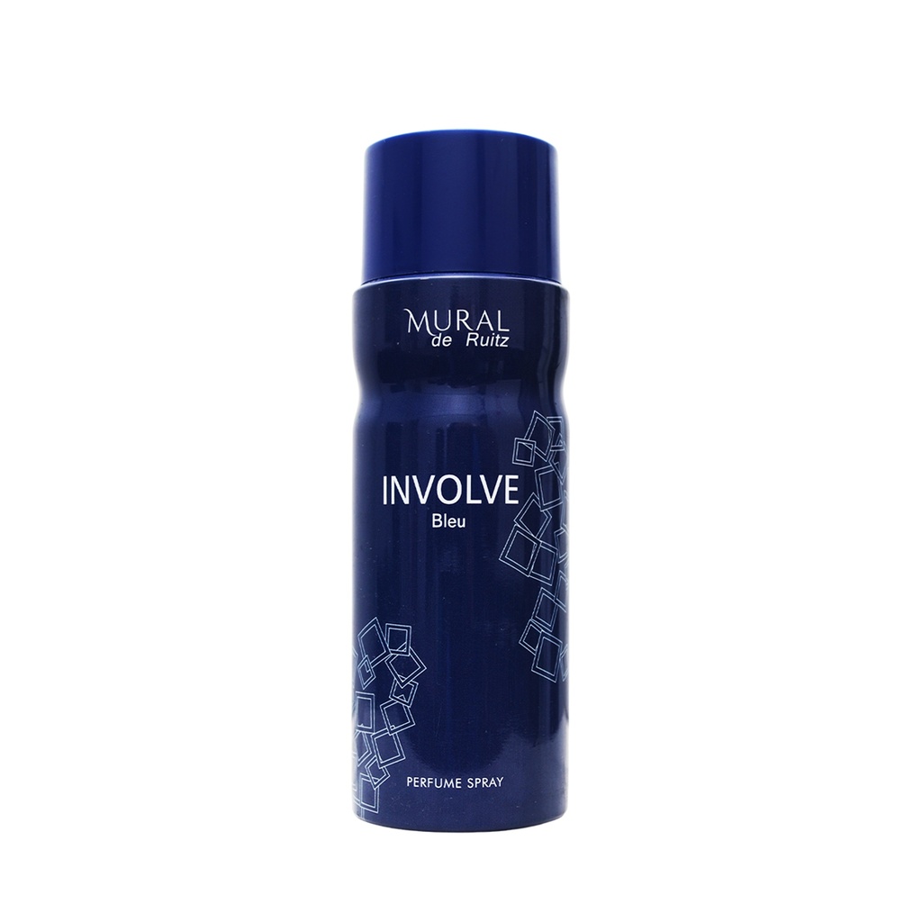 Invlove Bleu Deodorant Perfumed Body Spray  200 ML -  By Mural De Ruitz