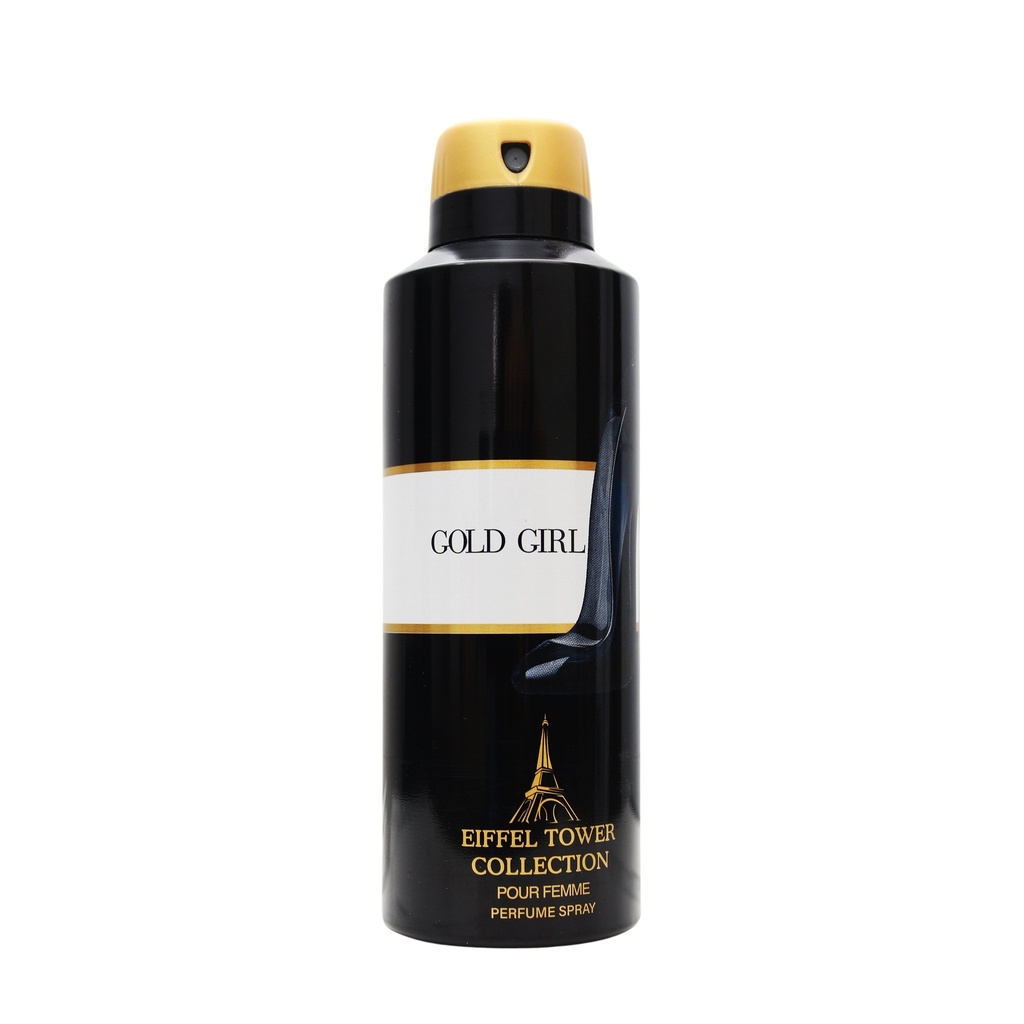 Gold Girl Deodorant Perfumed Body Spray  200 ML -  By Eiffel Tower