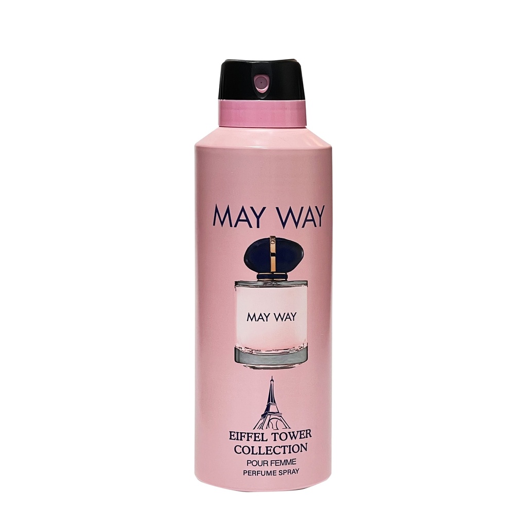 May Way Deodorant Perfumed Body Spray  200 ML -  By Eiffel Tower