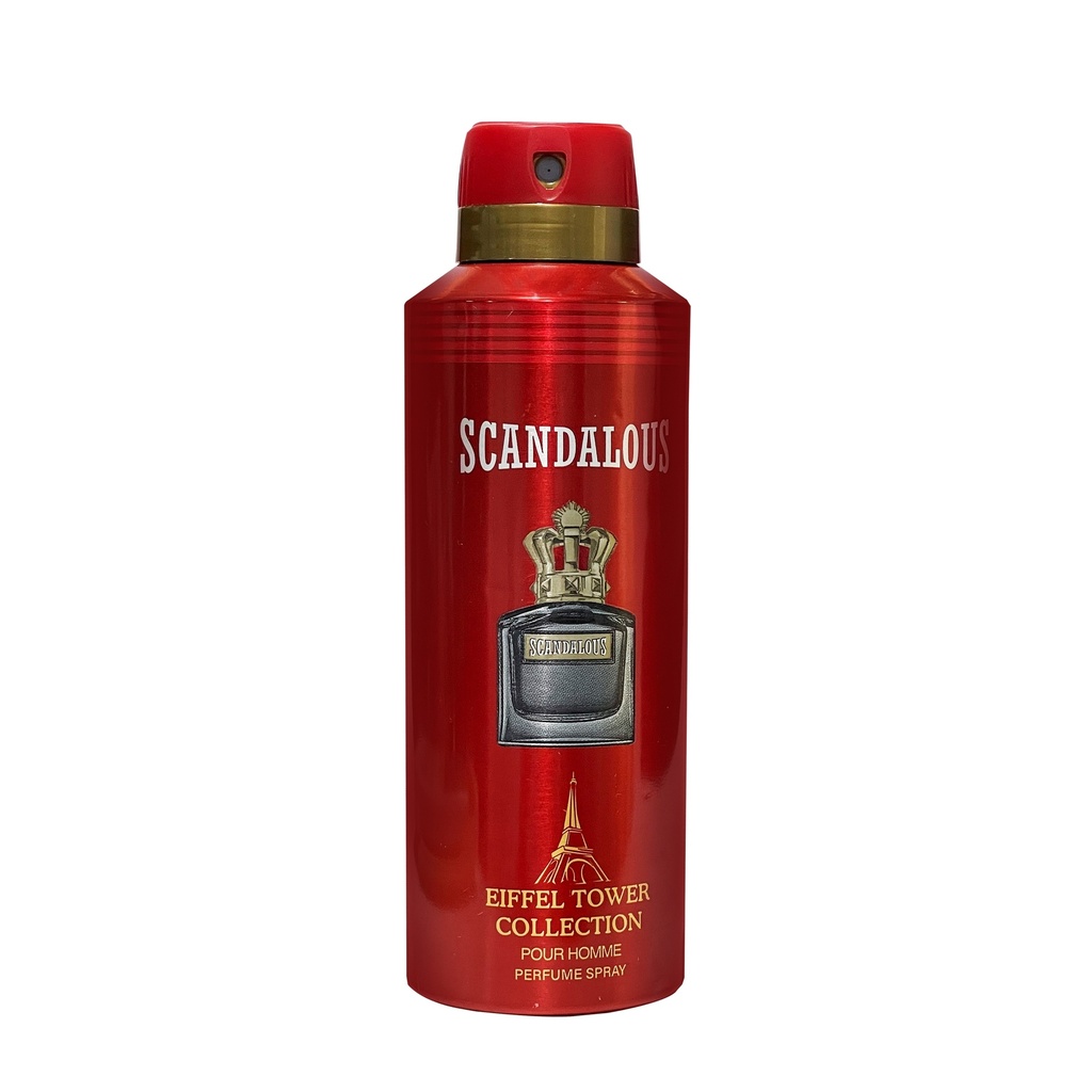Scandalous Homme Deodorant Perfumed Body Spray  200 ML -  By Eiffel Tower