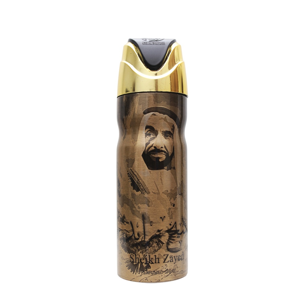Sheikh Zayed Deodorant Perfumed Body Spray  200 ML -  By Ard Al Shuyukh
