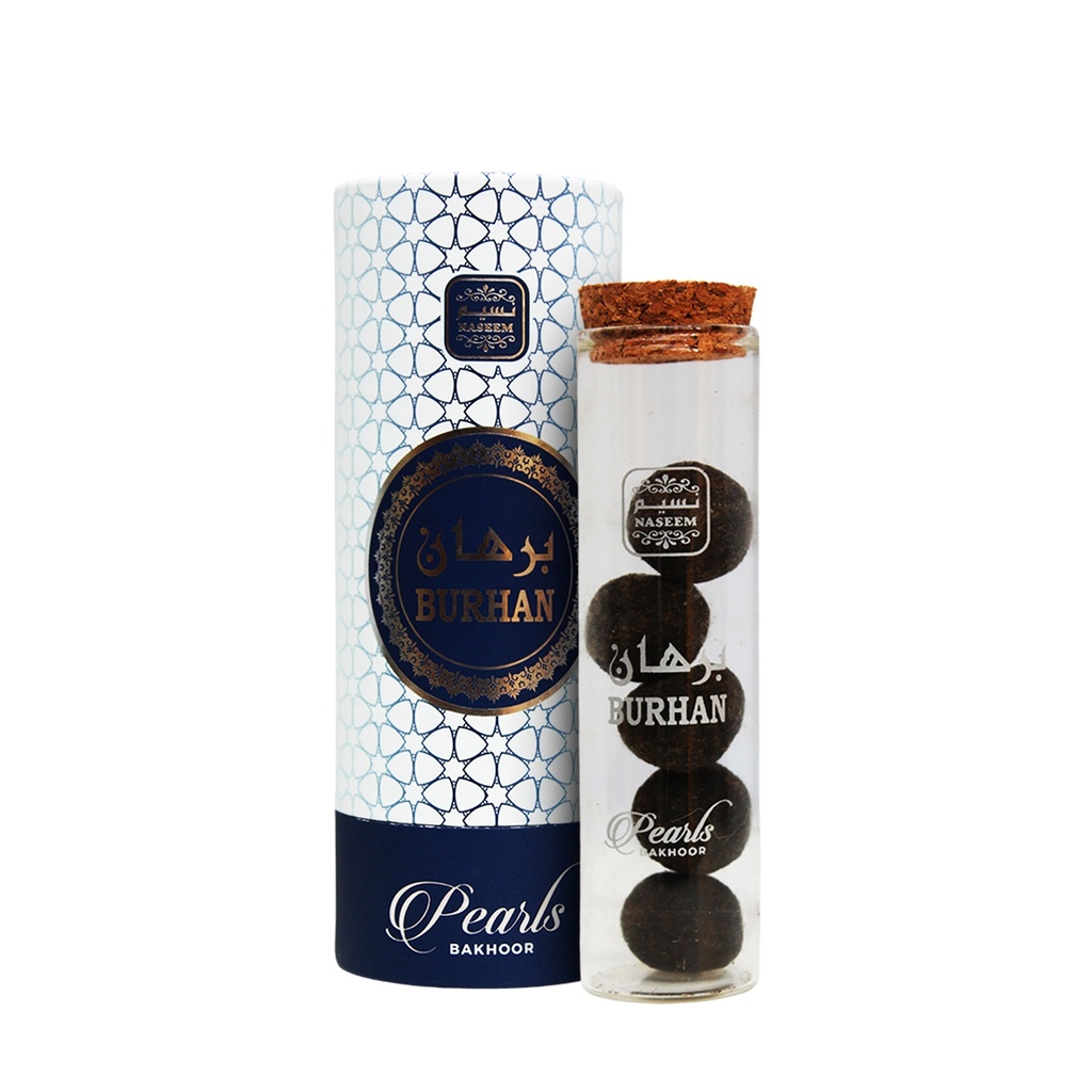 Burhan Non Alcoholic Bakhoor Mamoul With Vitamin B5 & Glycerin 30 GM - Pearl Collection By Naseem