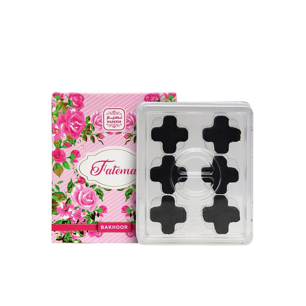 Fatema Non Alcoholic Bakhoor Tablets  6 PCS - Shapes Collection By Naseem