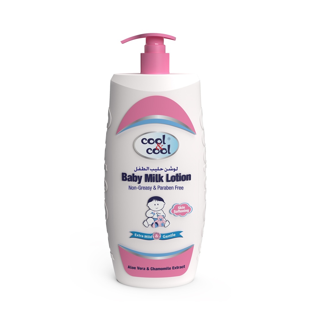 With Aleo Vera & Chamomile Baby Milk Lotion  750 ML -  By Cool&Cool