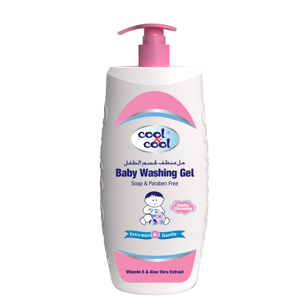 With Vitamine E & Aleo Vera Baby Washing Gel  1000 ML -  By Cool&Cool
