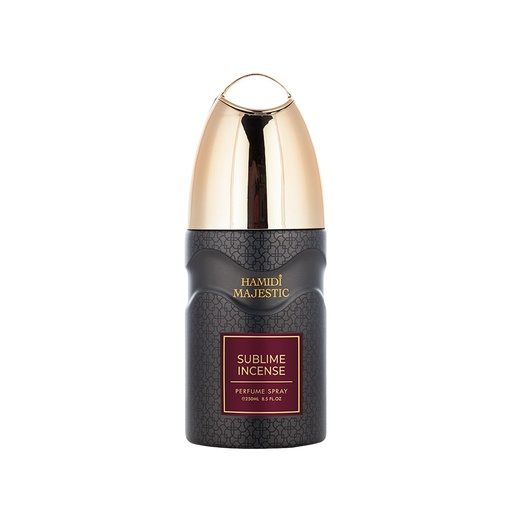 Sublime Incense Non Alcoholic Deodrant Perfumed Body Spray  250 ML - Majestic Collection By Hamidi