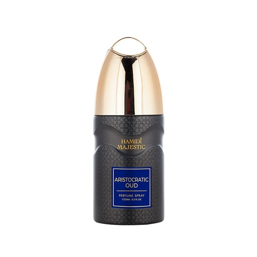 Aristocratic Oud Non Alcoholic Deodrant Perfumed Body Spray  250 ML - Majestic Collection By Hamidi