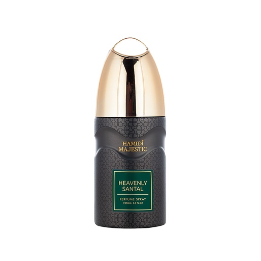 Heavenly Santal Non Alcoholic Deodrant Perfumed Body Spray  250 ML - Majestic Collection By Hamidi