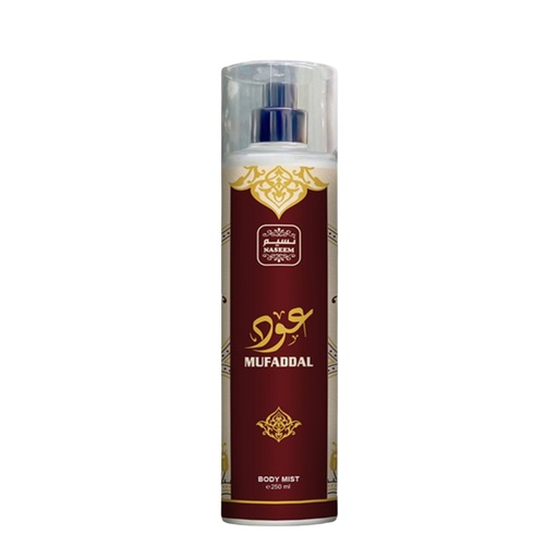 Oud Mufaddal Non Alcoholic Body & Hair Mist  250 ML -  By Naseem