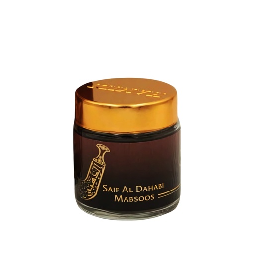 Saif Al Dahabi Non Alcoholic Bakhoor Mabsoos  50 GM - Solo Collection By Hamidi