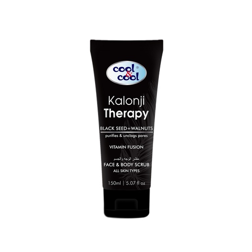 Kalonji Therapy With Black Seed & Walnuts Face & Body Scrub Tube 150 ML -  By Cool&Cool