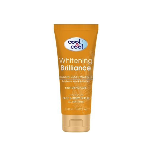 Whitening Brilliance With Kaolin Clay & Walnuts Face & Body Scrub  150 ML -  By Cool&Cool