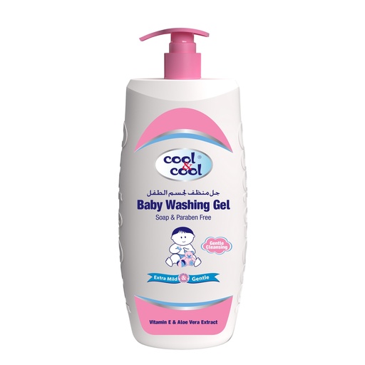 With Vitamine E & Aleo Vera Baby Washing Gel  1 LTR -  By Cool&Cool